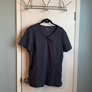 Cherokee Infinity Medium Pewter Scrub Top